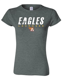 AHS Lacrosse Ladies Dark Grey T-Shirt - Orders due by  Thursday, February 29, 2024